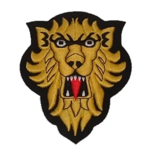 Lions Head Badge Large Silk