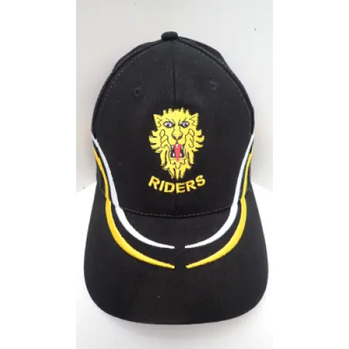 Baseball Cap White/Gold Stripes